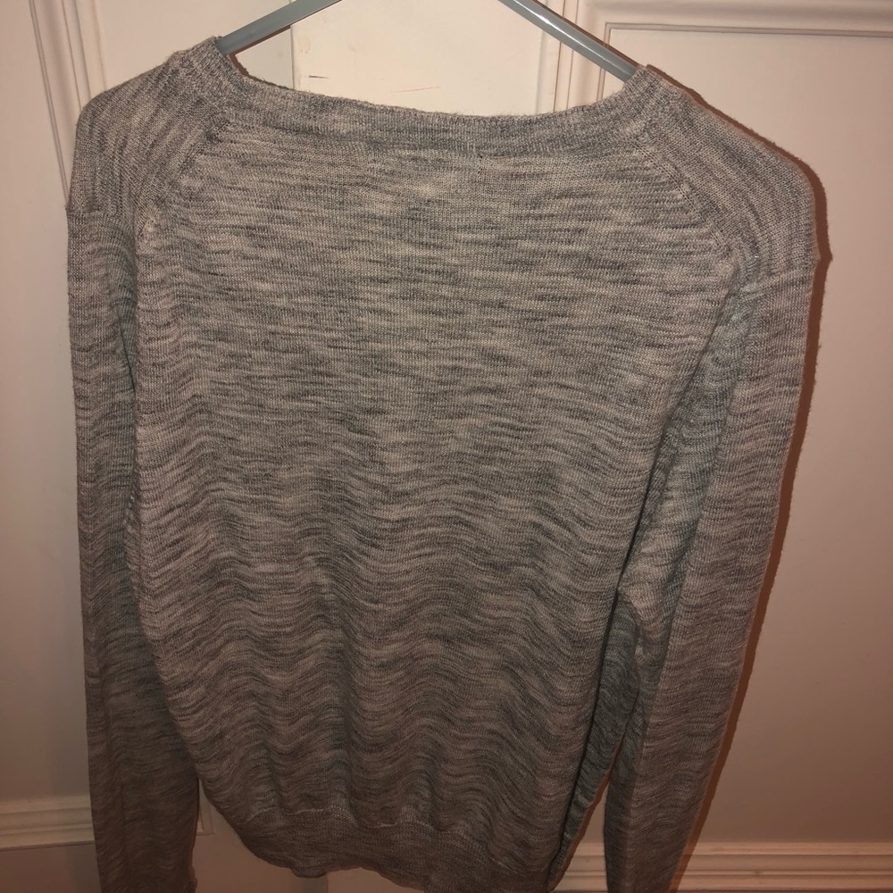 Zara Gray Knit Sweater - Picture 2 of 3